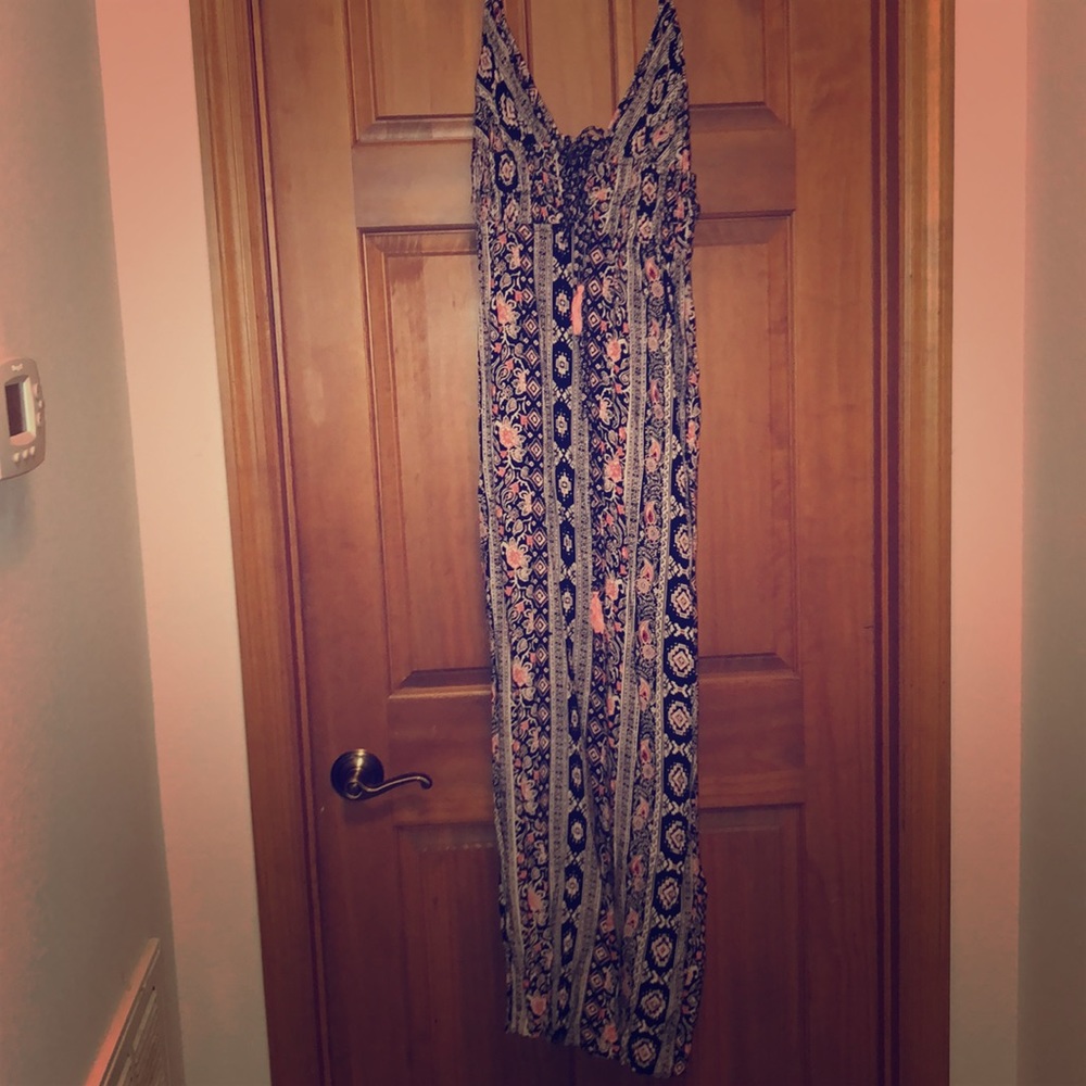 Maxi dress with tassel detail